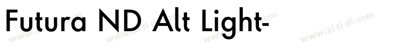 Futura ND Alt Light字体转换